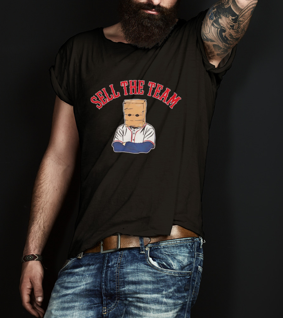 Boston Red Sox Sell The Team Bag Head Baseball Fan Protest T-Shirt