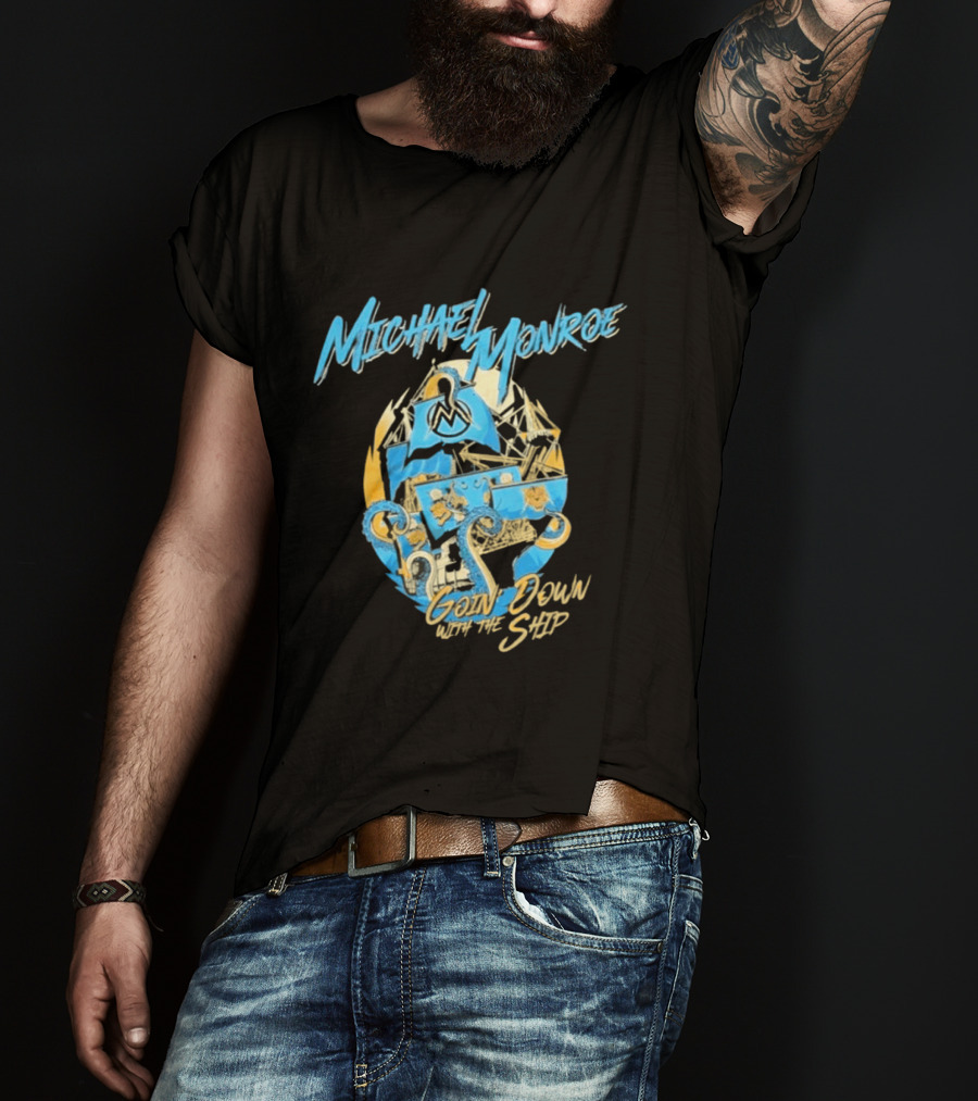 Michael Monroe Underground Garage Cruise Festival 2026 Going Down With The Ship T-Shirt