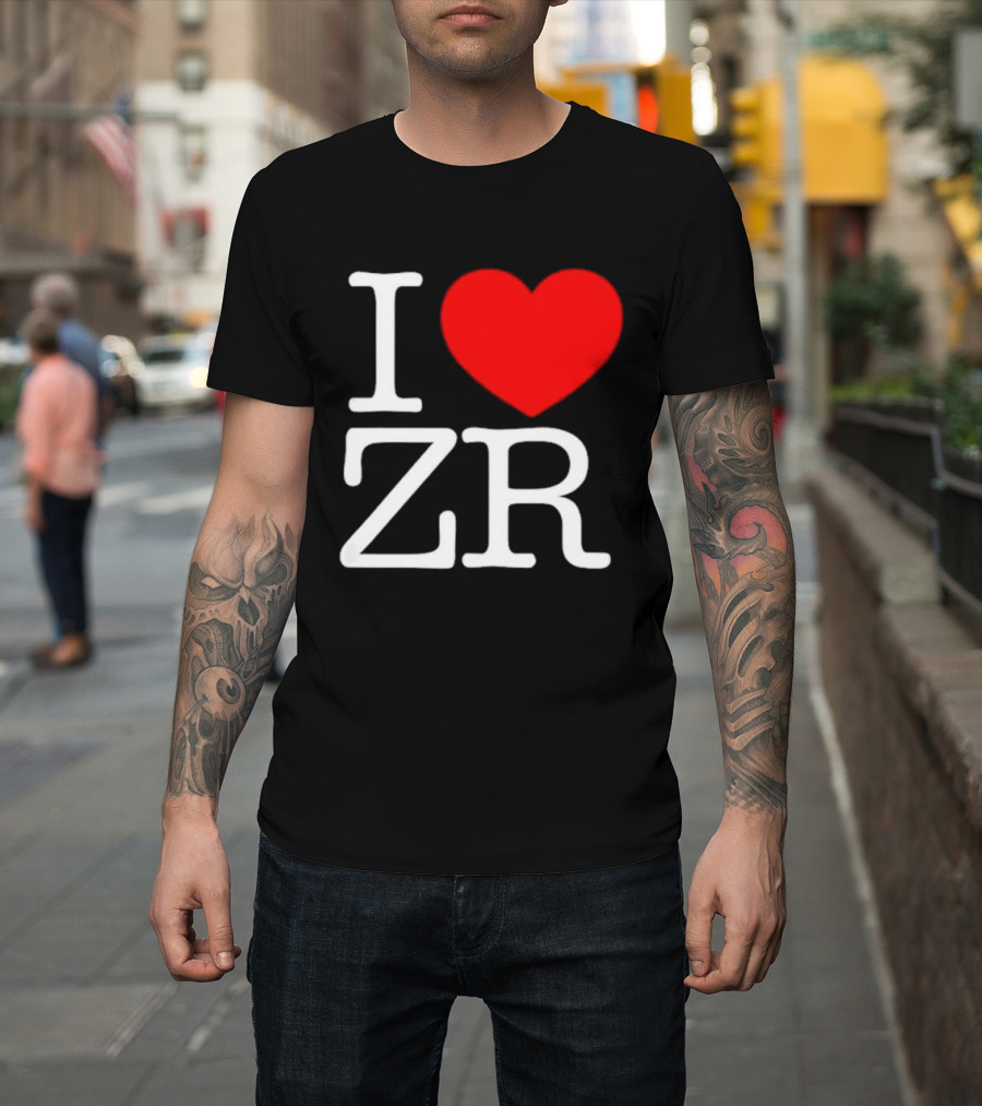 I Love ZR Red Heart T-Shirt