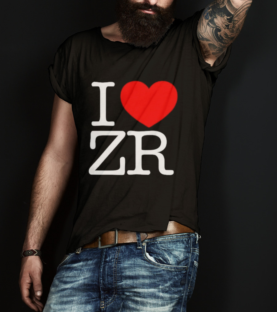 I Love ZR Red Heart T-Shirt