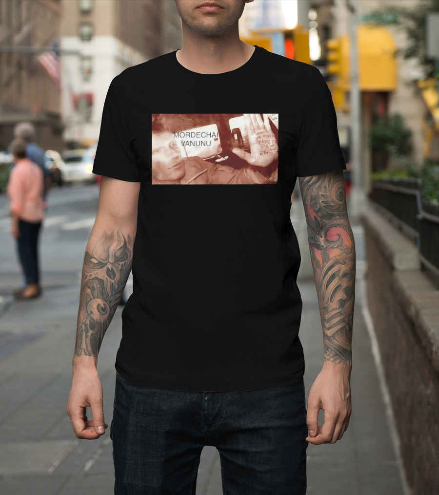 Mordechai Vanunu Kidnapped Rome 1986 Protest Message T-Shirt