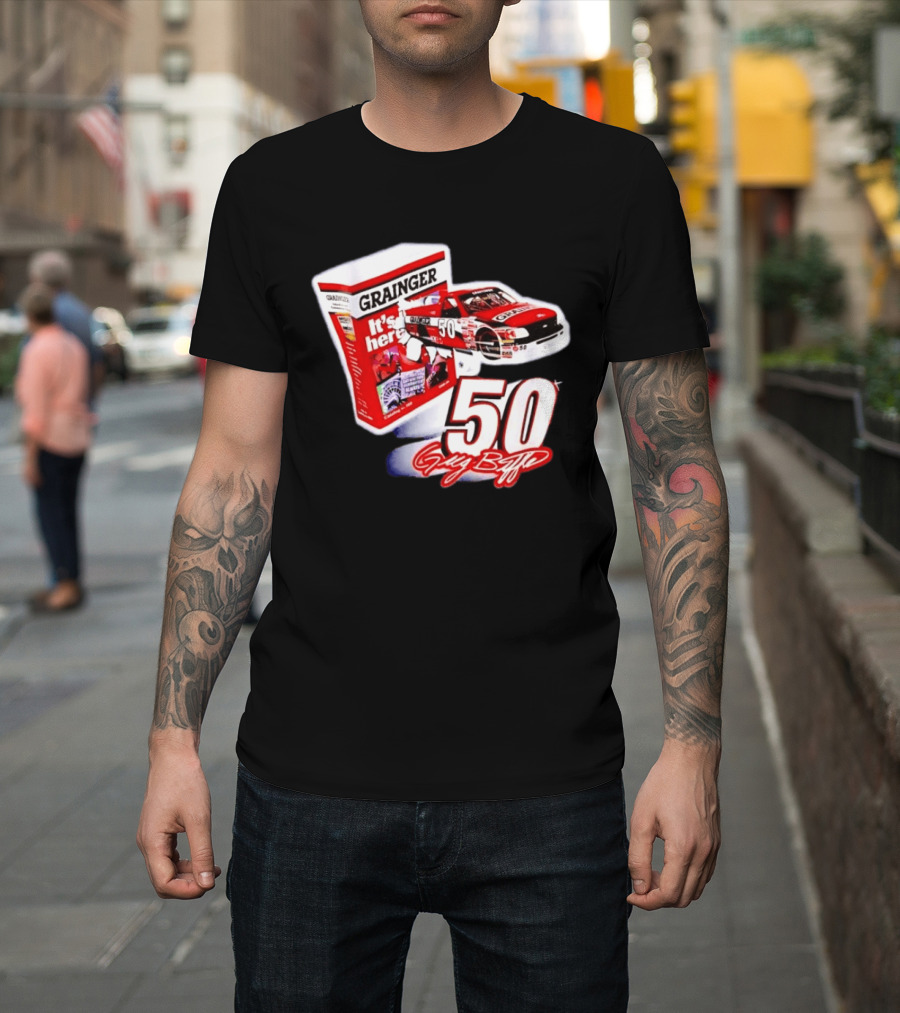 Grainger NASCAR 50 Greg Biffle Racing Car It's Here T-Shirt