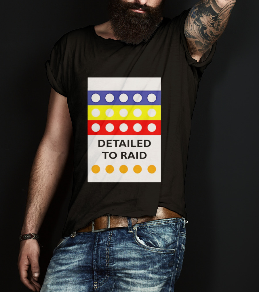 Detailed To Raid Colorful Circle Stripes T-Shirt