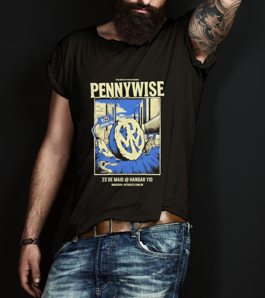 Pennywise We Are One Tour Sao Paulo Brazil Hangar 110 May 23 2026 T-Shirt