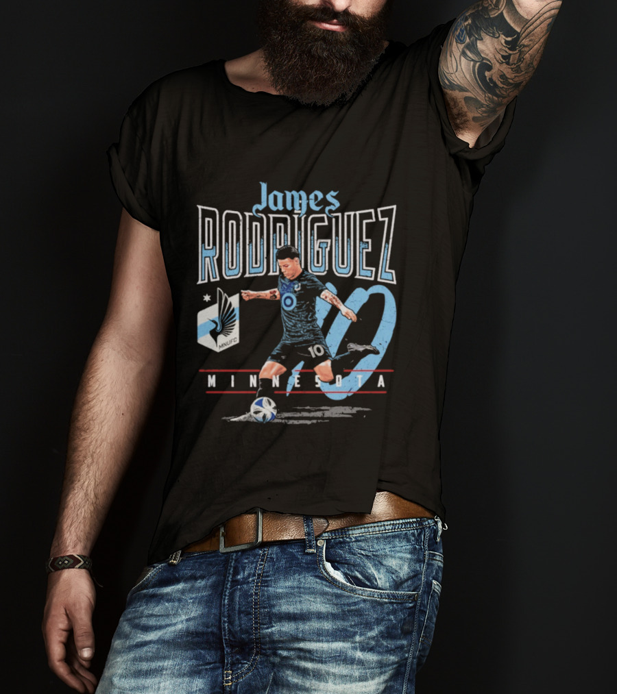 James Rodriguez Minnesota United 10 Soccer Star T-Shirt