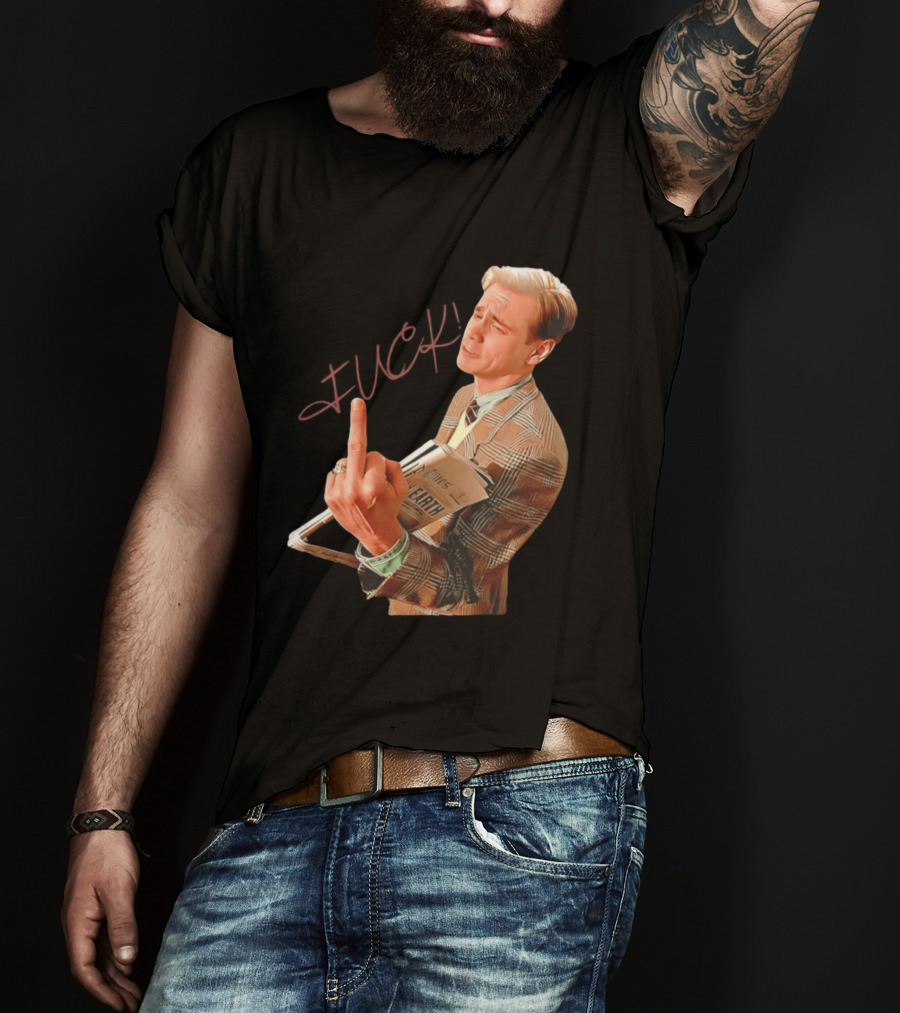 Jim Carrey Truman Show Middle Finger Meme Fuck Scene T-Shirt