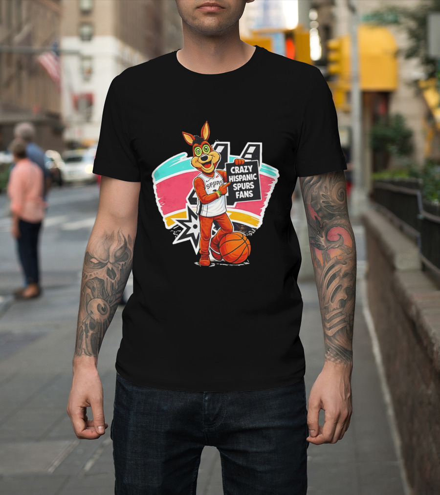 Crazy Hispanic Spurs Fans San Antonio Basketball Spurs T-Shirt