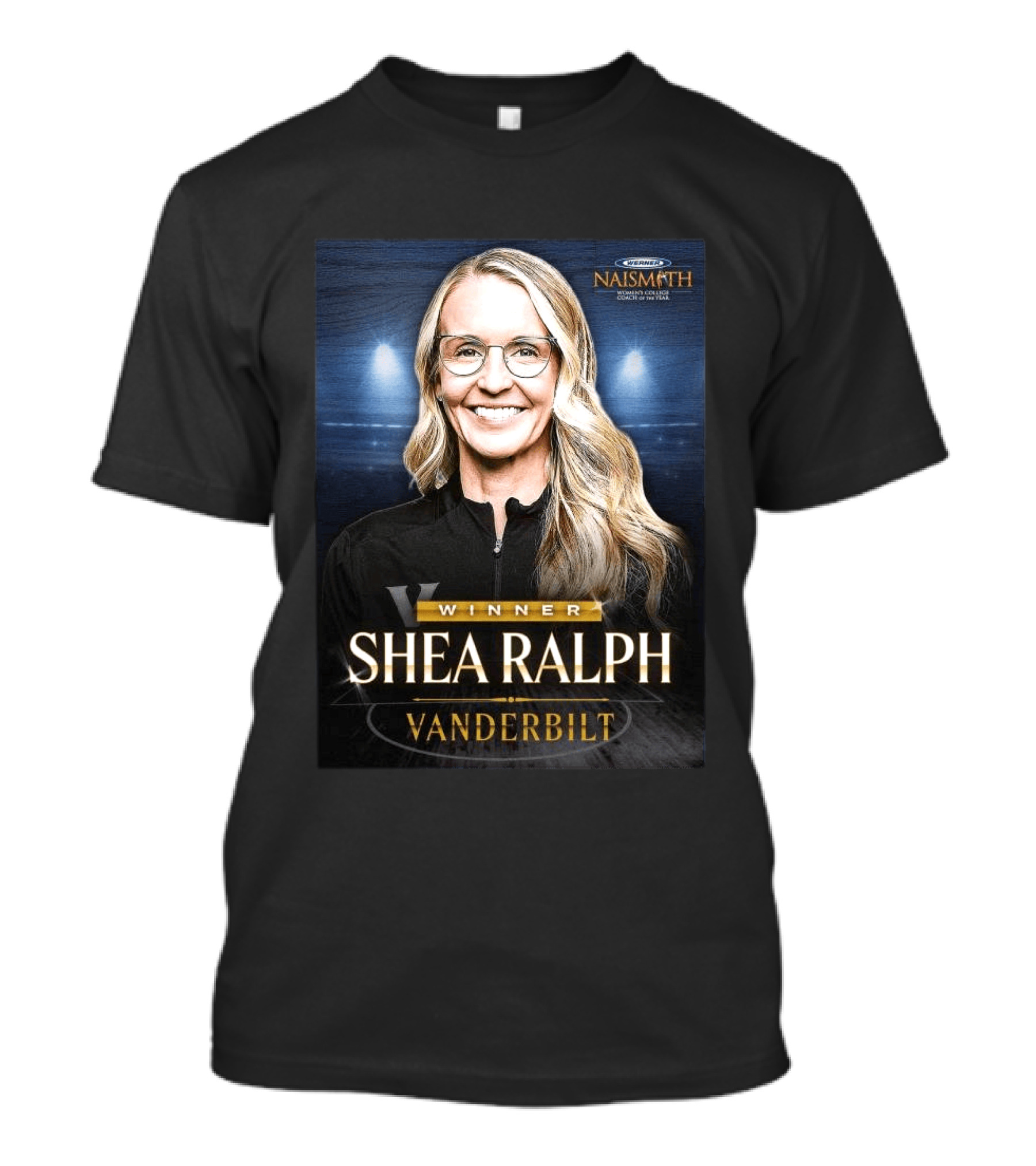Vanderbilt Winner Shea Ralph Naismith Coach Of The Year T-Shirt
