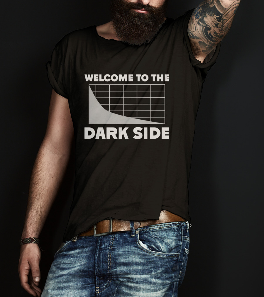 Welcome To The Dark Side Logarithmic Function Graph Star Wars Pun T-Shirt