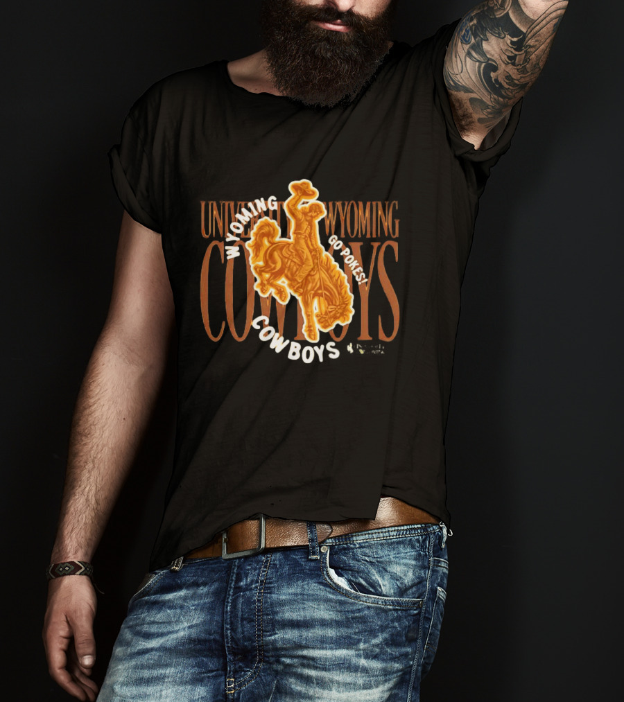 University Of Wyoming Cowboys Go Pokes Rodeo Spirit T-Shirt