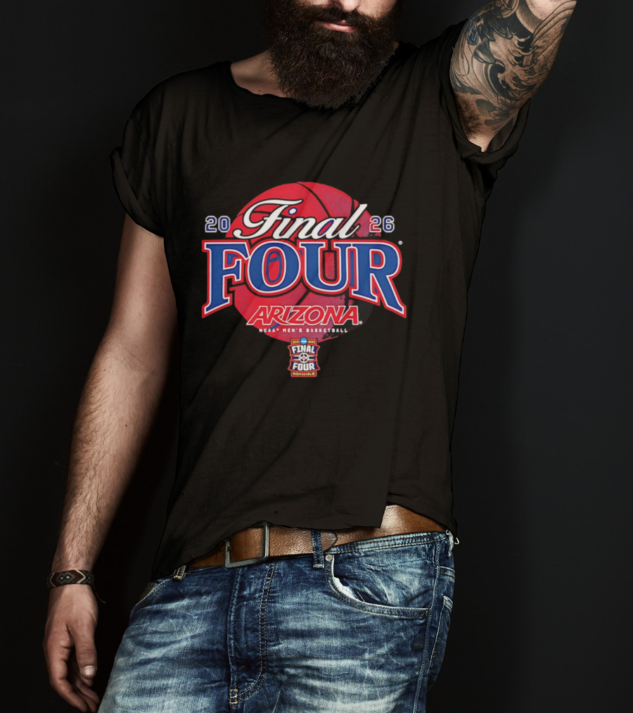 Arizona Wildcats NCAA Final Four 2026 Basketball Tournament T-Shirt