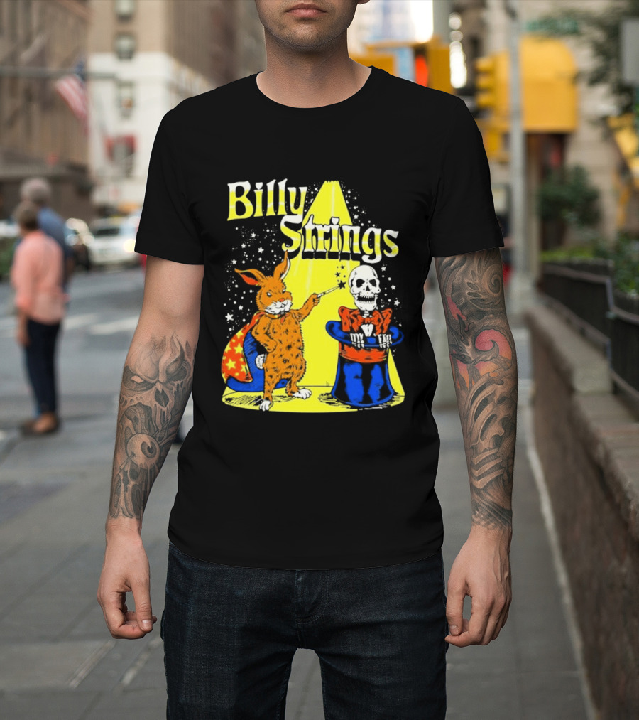 Billy Strings Rabbit Magician Skeleton Star Cape T-Shirt