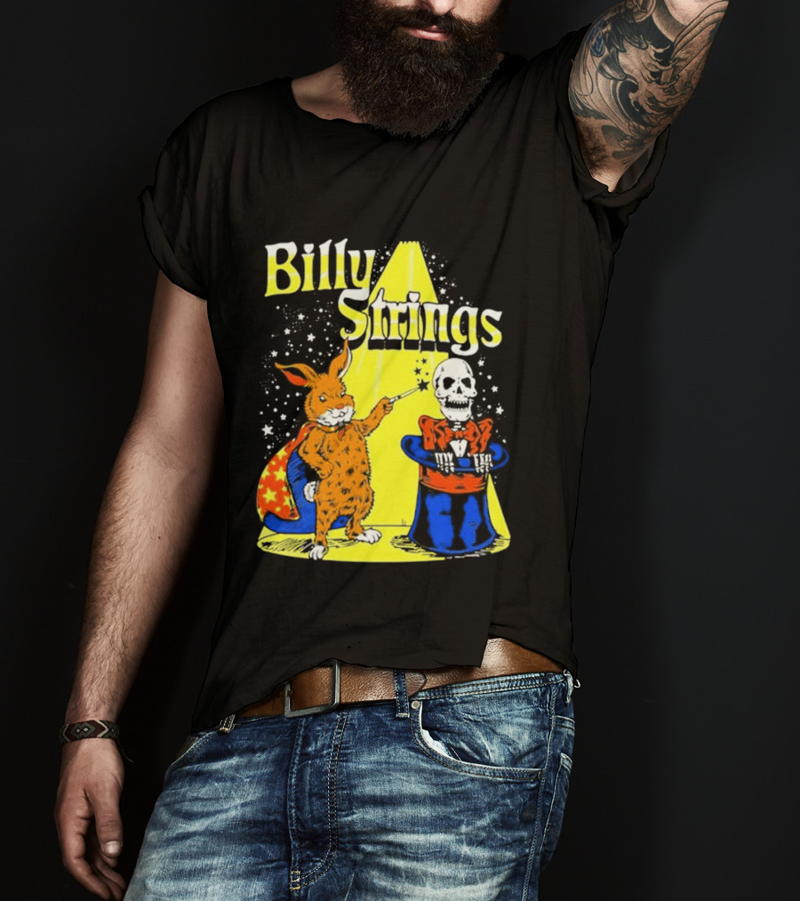 Billy Strings Rabbit Magician Skeleton Star Cape T-Shirt