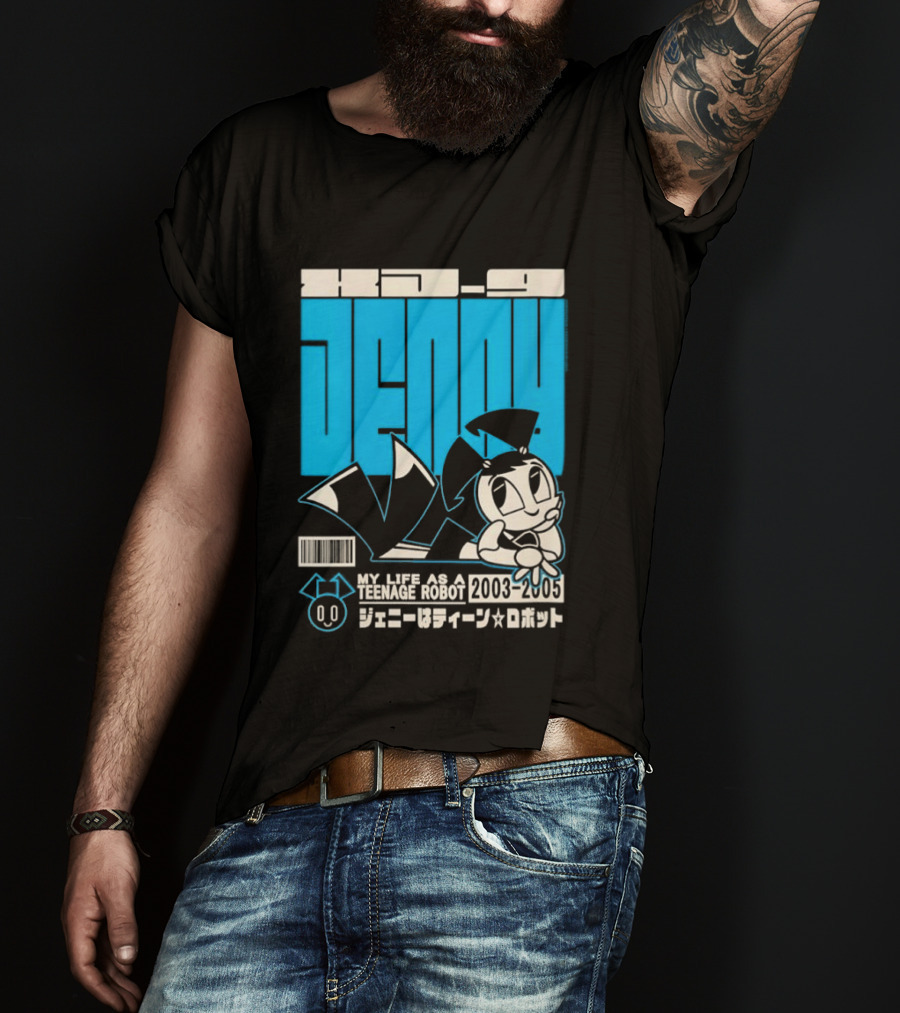 Jenny Kanji My Life As A Teenage Robot 2003 2005 Retro Manga Anime T-Shirt