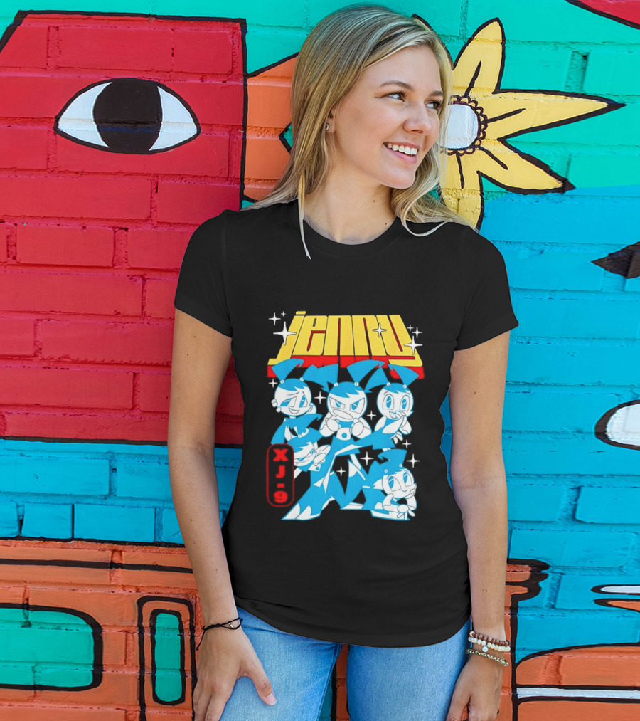 Jenny XJ 9 My Life As A Teenage Robot Blue Transformation T-Shirt