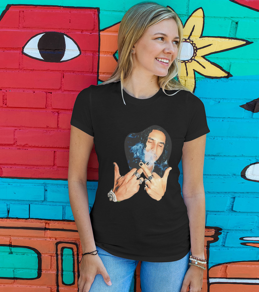 Brazil Matue Smoking Cigarette With Rings And Smoke T-Shirt