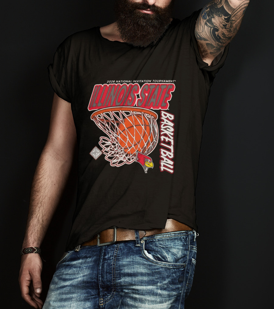 Illinois State Redbirds 2026 National Invitation Tournament Basketball T-Shirt