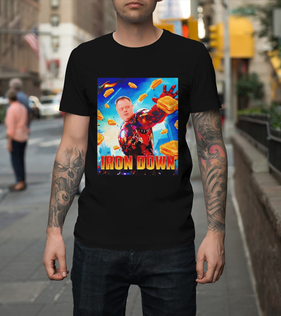 Iron Down Meme Toasted Hero Explosion T-Shirt