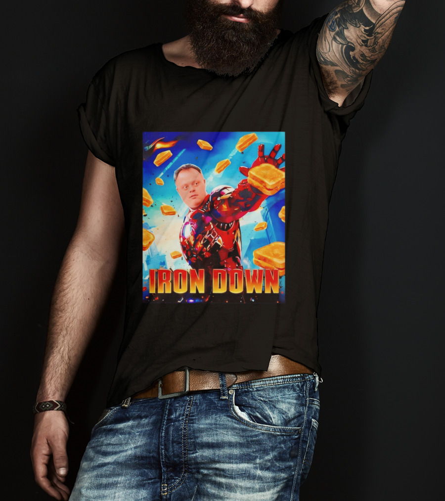 Iron Down Meme Toasted Hero Explosion T-Shirt