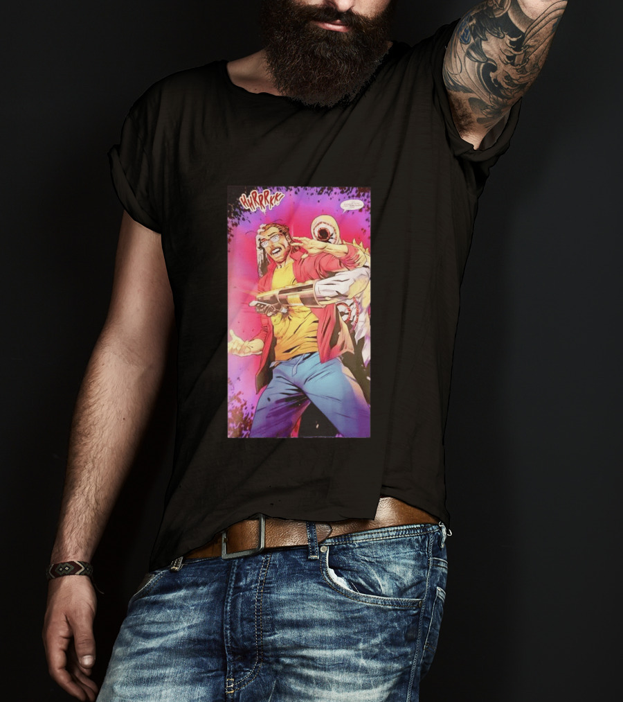 Hirrrkk Paul Rabin Spider Man Marvel Comic Action Panel T-Shirt