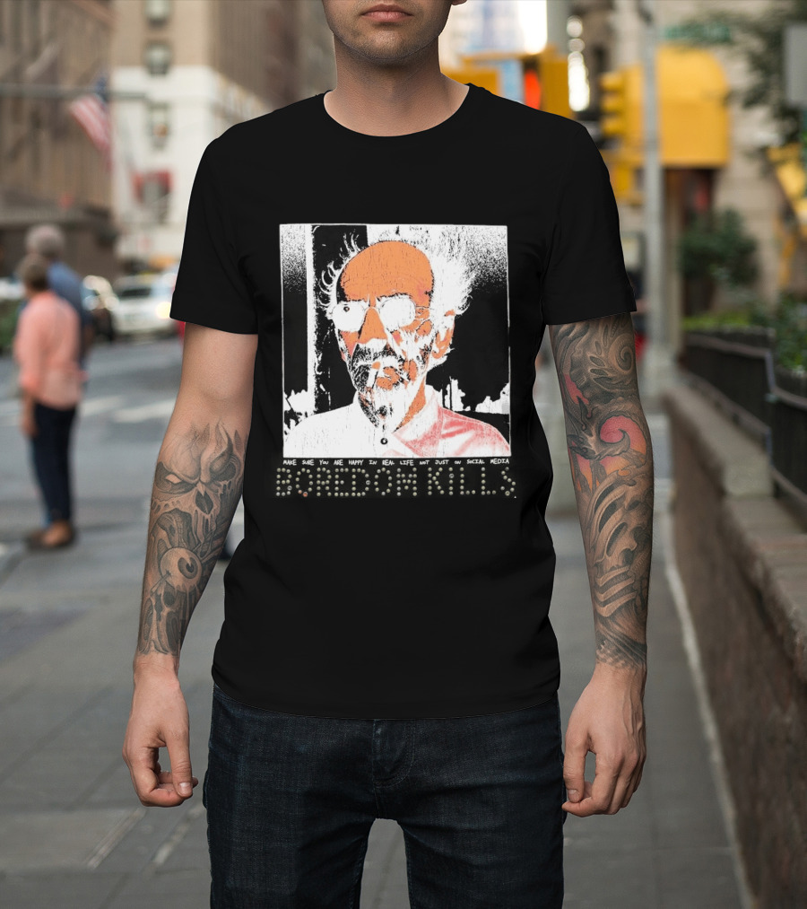Make Sure You Are Happy In Real Life Andy Warhol Teacher T-Shirt