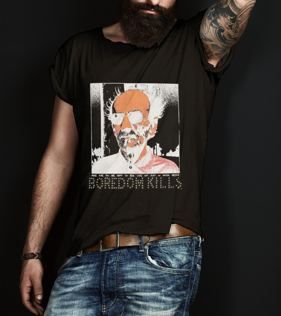 Make Sure You Are Happy In Real Life Andy Warhol Teacher T-Shirt