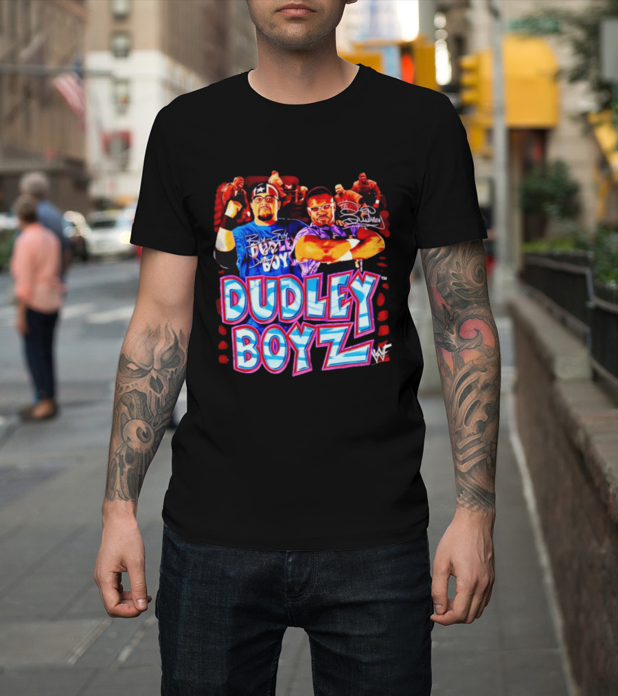 Dudley Boyz WWE Wrestling Legends Bubba Ray D Von Signature T-Shirt