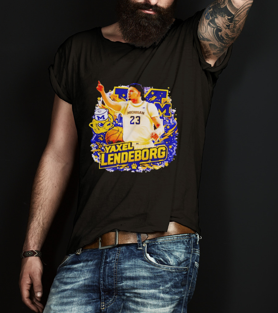 Yaxel Lendeborg Michigan Wolverines Basketball Player 23 Fans Collection T-Shirt