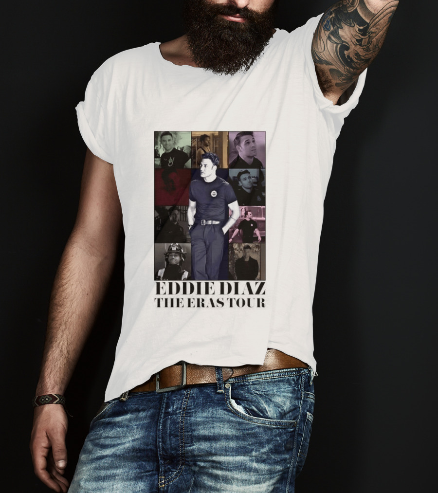 Eddie Diaz 911 TV Series The Eras Tour Collage T-Shirt