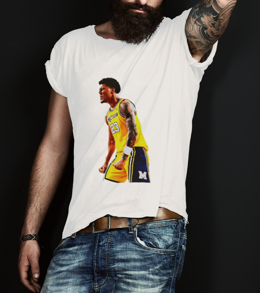 Yaxel Lendeborg Flex Motion Elite Energy Michigan Basketball 23 Jersey T-Shirt