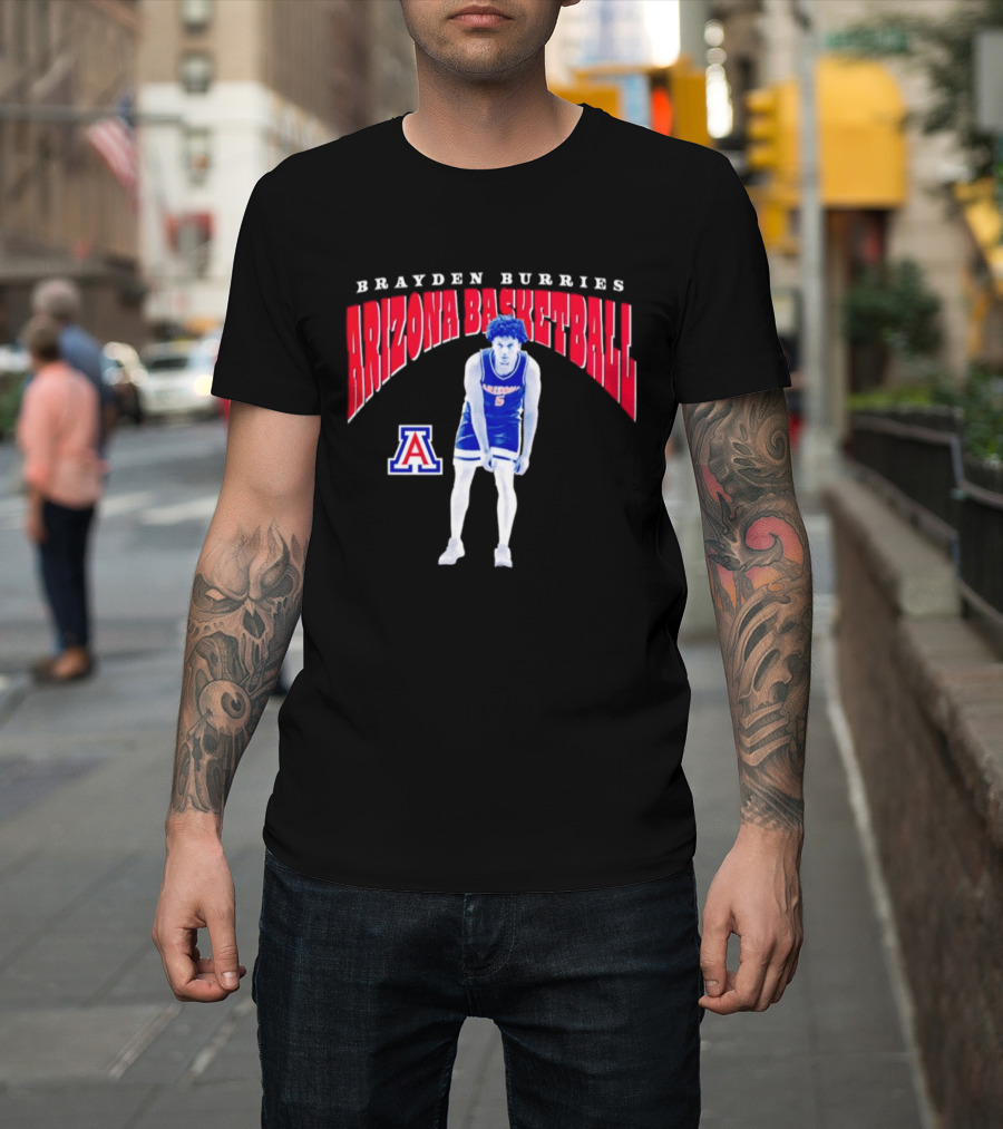 Brayden Burries Arizona Basketball 90s T-Shirt
