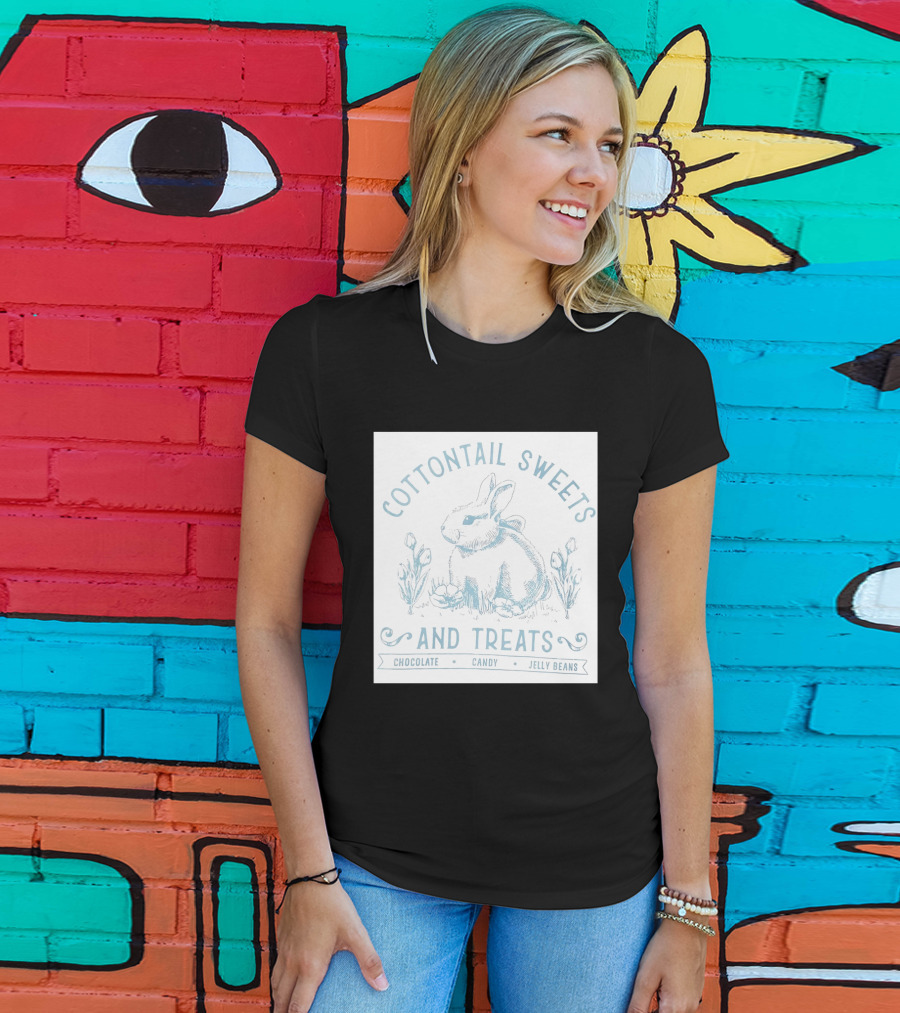 Cottontail Sweets And Treats Chocolate Candy Jelly Beans T-Shirt