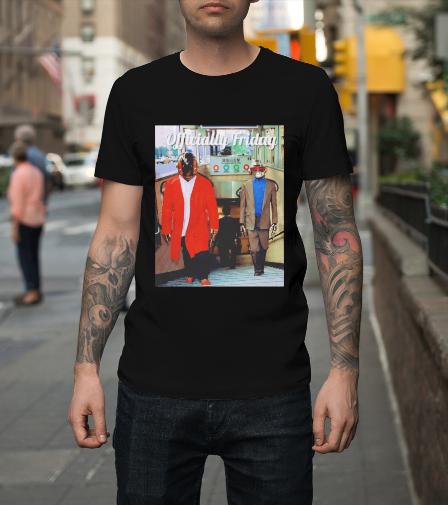 Daft Punk Officially Friday Tokyo Subway Entrance T-Shirt