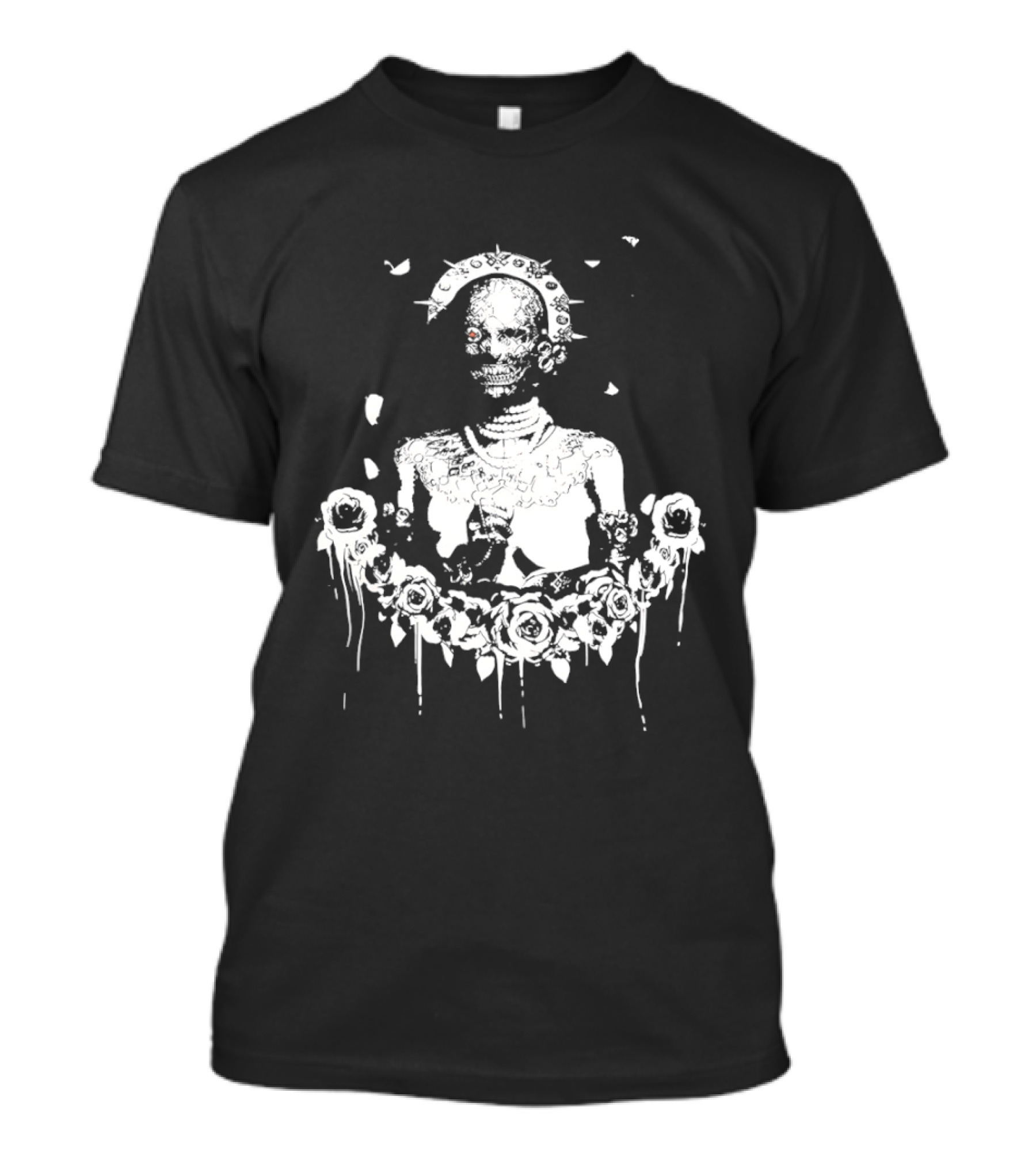 Liliya Skeleton Floral Halo T-Shirt