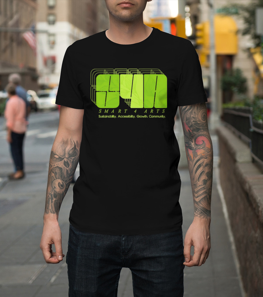 SMART 4 ARTS Sustainability Accessibility Growth Community Leaf T-Shirt