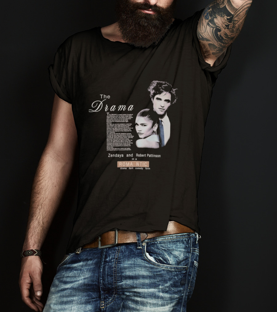 The Drama Zendaya And Robert Pattinson Romantic Fantasy 1980s T-Shirt
