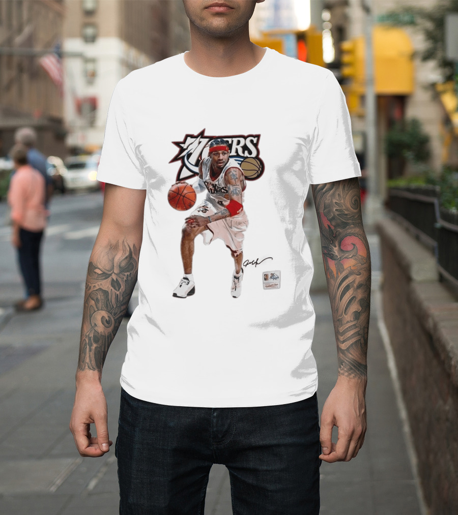 Allen Iverson Philadelphia 76ers Legendary Playmaker Basketball T-Shirt