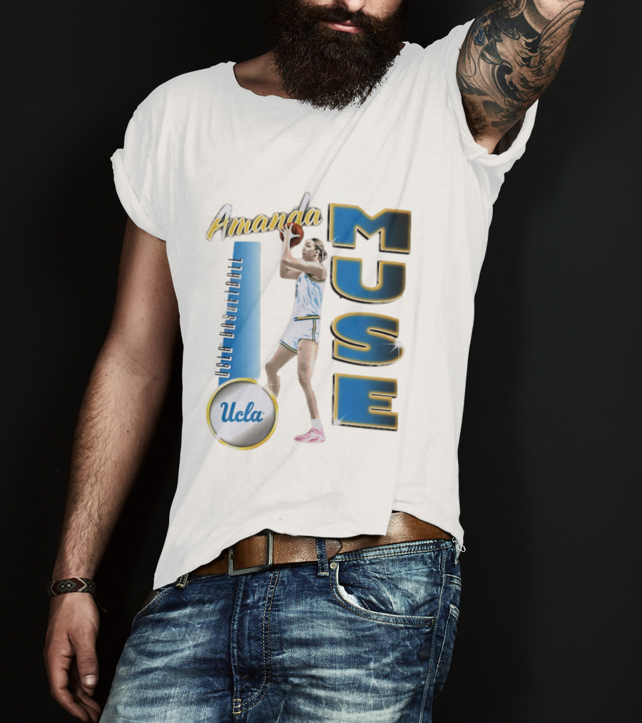 Amanda Muse UCLA Bruins Basketball Player Stylish Blue And Gold T-Shirt