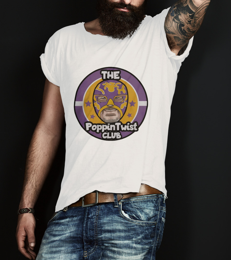 THE PoppinTwist Club Purple Masked Wrestler T-Shirt