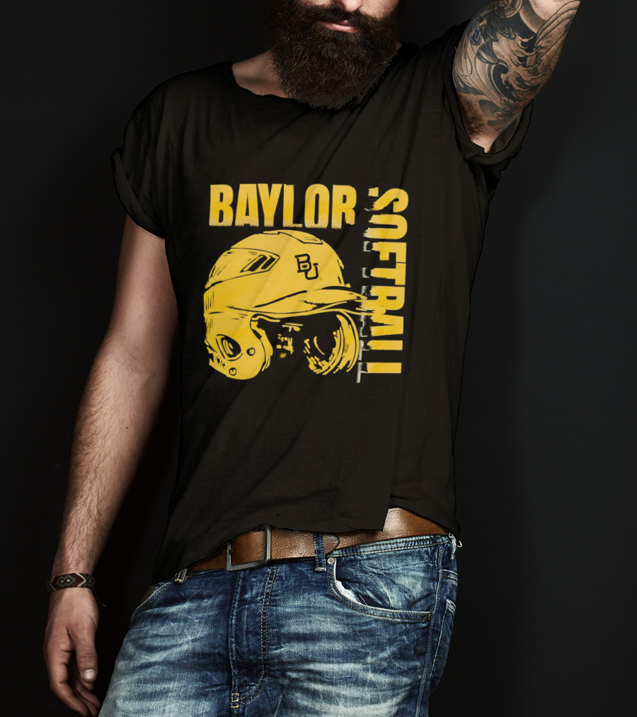 Baylor Softball BU Helmet T-Shirt