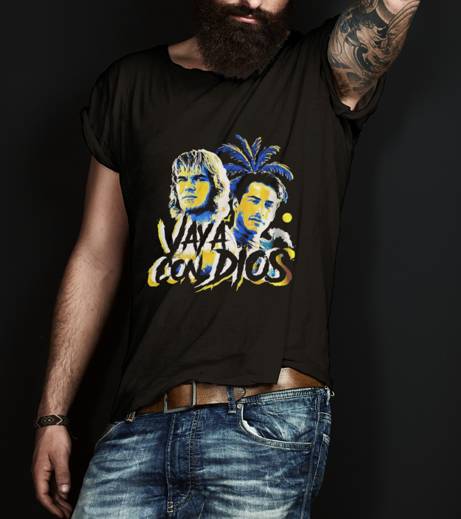 Patrick Swayze Keanu Reeves Vaya Con Dios Palm Tree Tropical T-Shirt