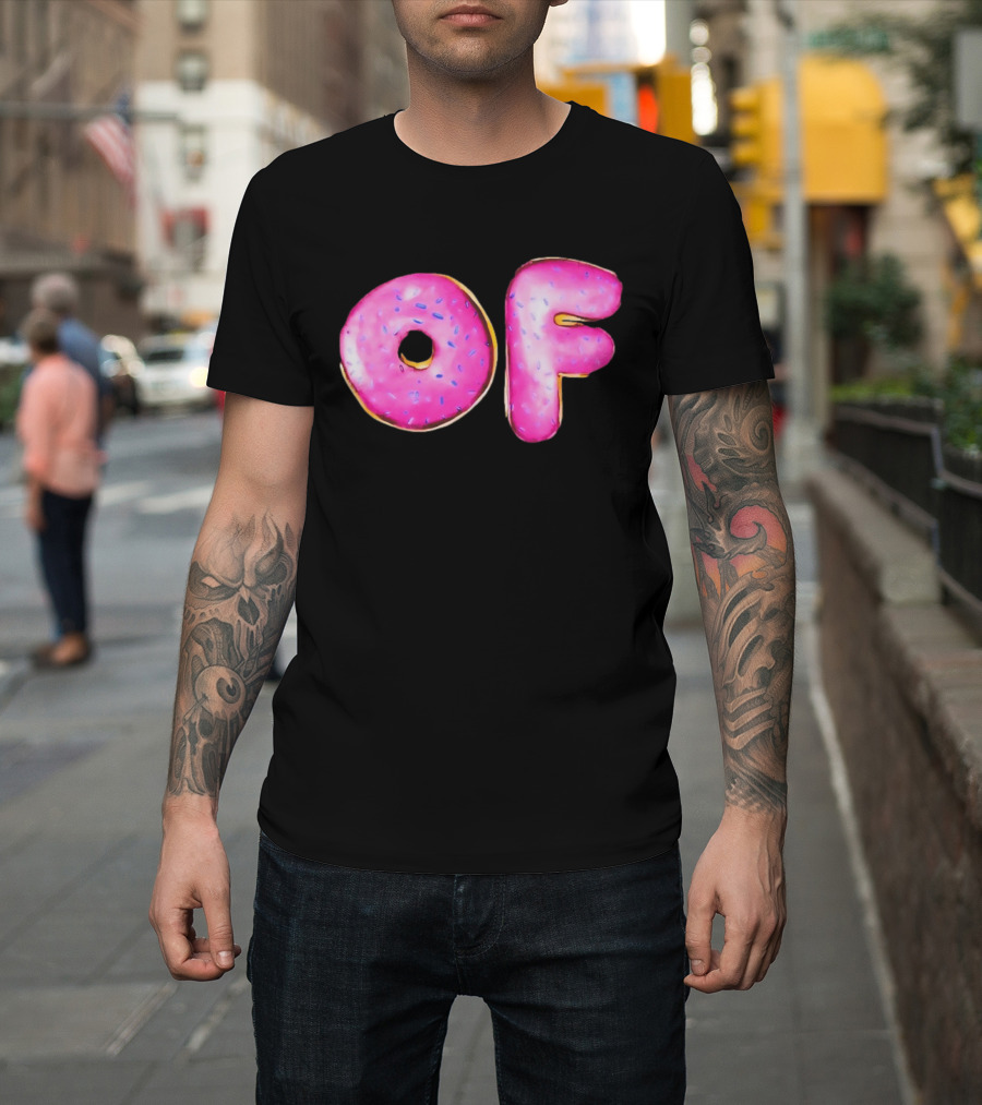 Donut Design OF Pink Sprinkles T-Shirt