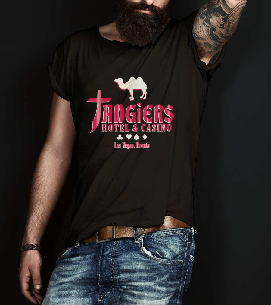 Tangiers Hotel And Casino Las Vegas Nevada Camel Logo Playing Cards T-Shirt