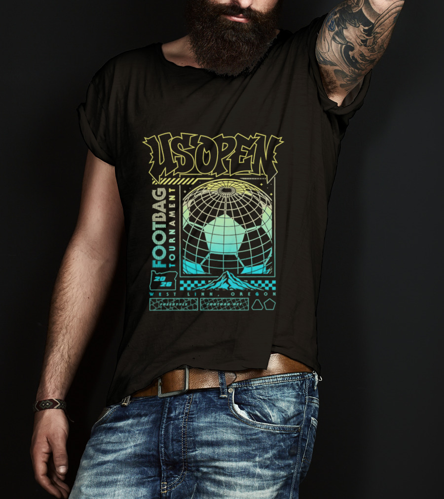 US Open Footbag Tournament 2026 West Linn Oregon Event T-Shirt