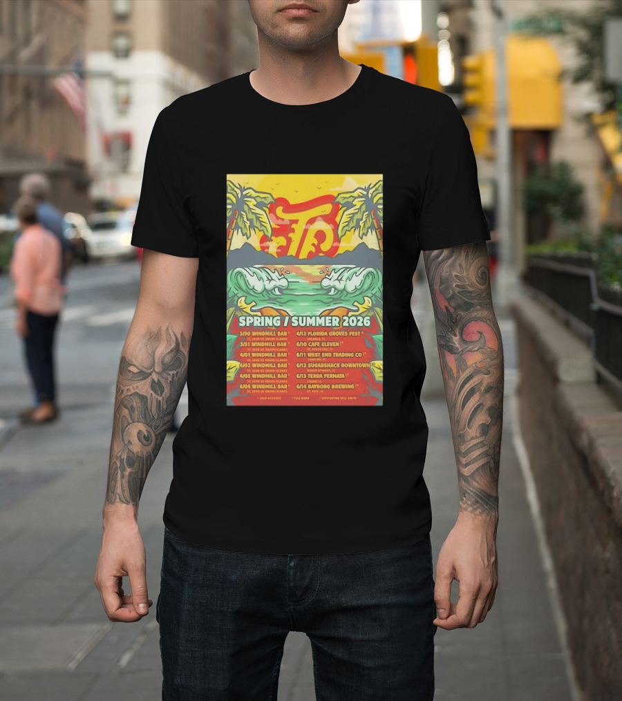 Joey Calderaio Spring Summer 2026 Tour Dates And Locations T-Shirt