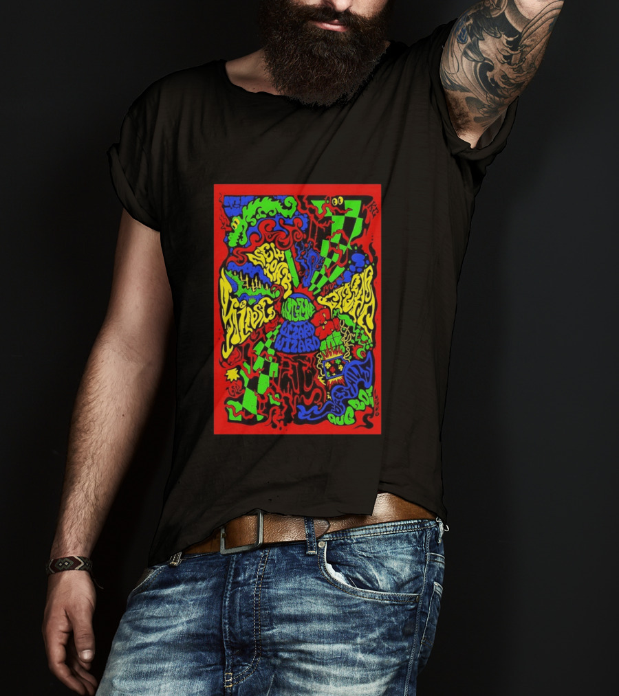 King Gizzard And The Lizard Wizard New York Forest Hills 8 20 2026 Psychedelic T-Shirt