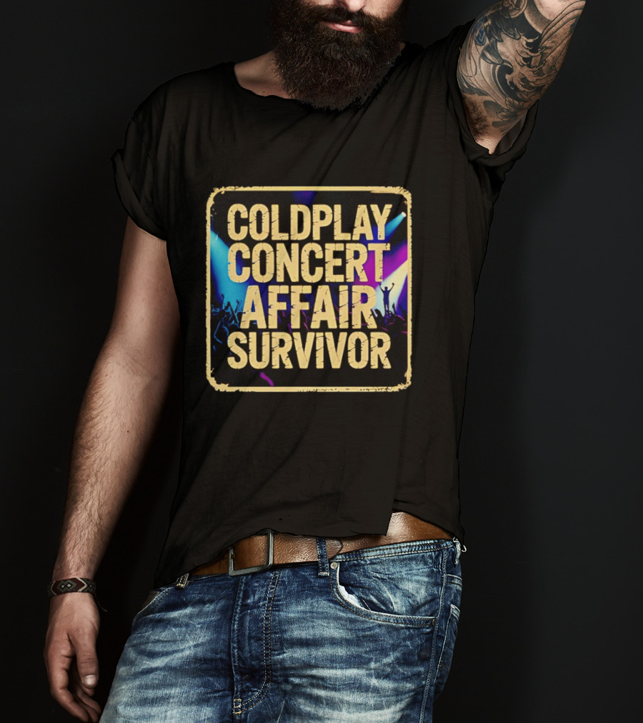 Coldplay Concert Affair Survivor Vibrant Lights Music Festival T-Shirt