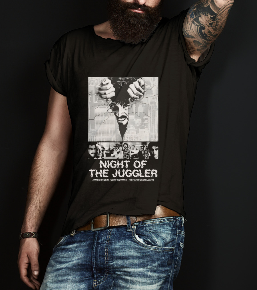 Night Of The Juggler James Brolin Cliff Gorman Richard Castellano Hands Cityscape T-Shirt