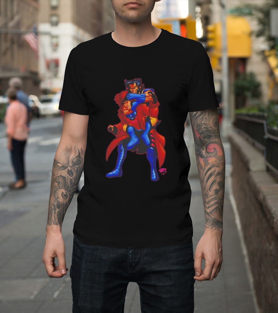 Gambit Remy LeBeau Wolverine Logan X Men Marvel Heroes T-Shirt