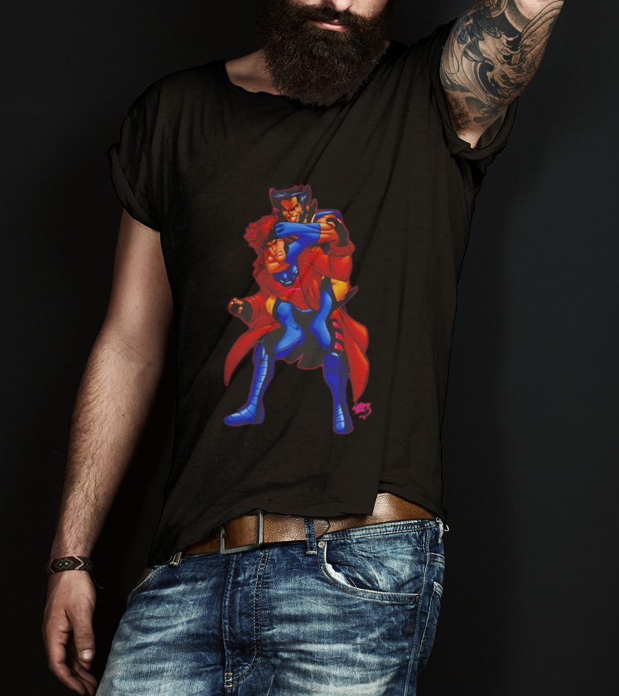 Gambit Remy LeBeau Wolverine Logan X Men Marvel Heroes T-Shirt